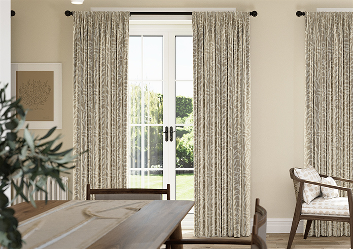 Trailing Vines, Vintage Brown - Made to Measure Curtains - Image 3